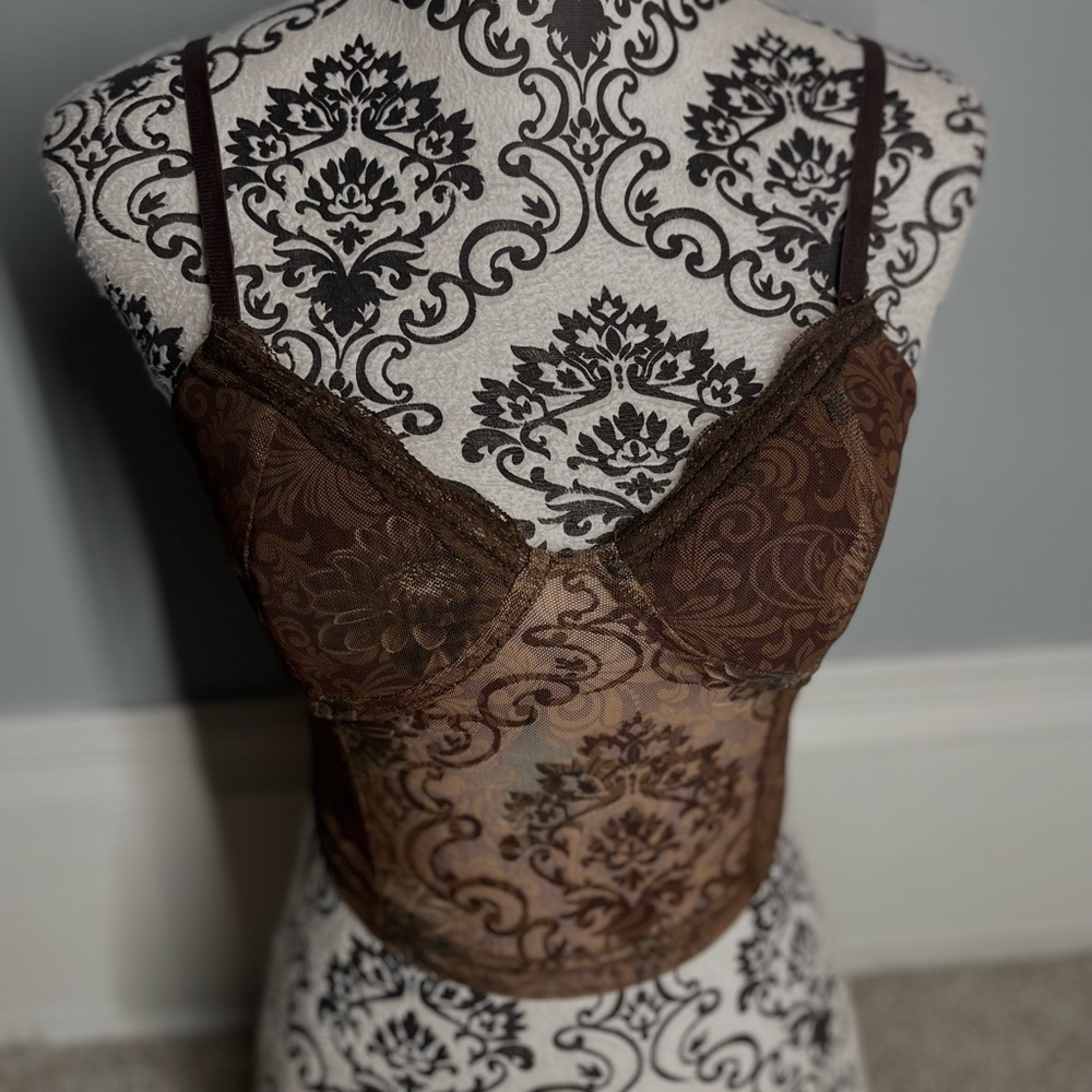 lace sheer cami top 🧸